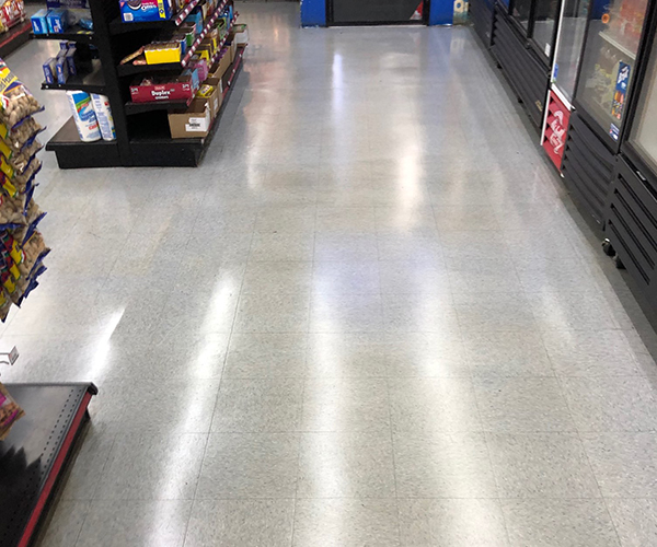store with shiny floor